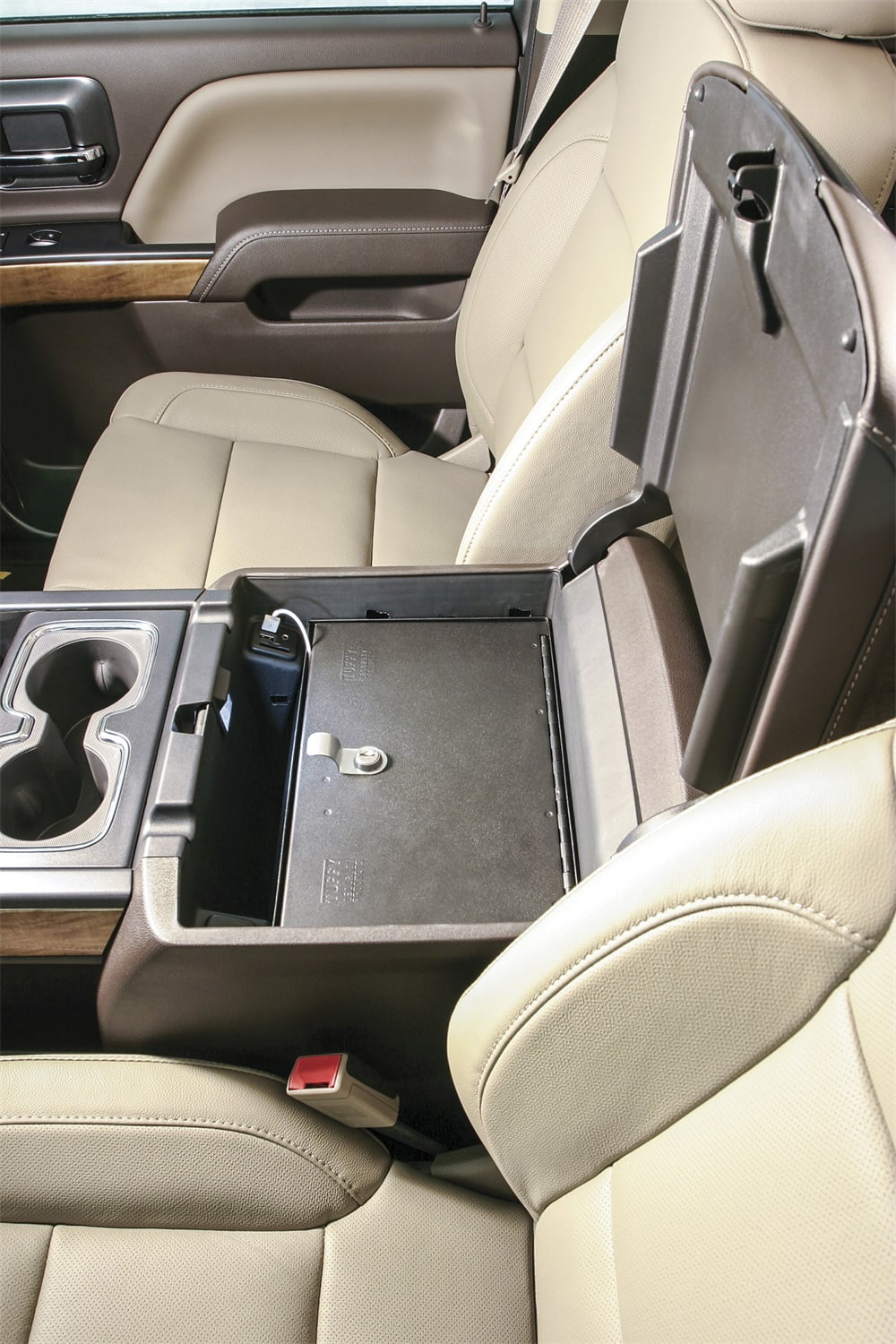 Stylish Tuffy Security Products 320-01 Console Safe; Black; 2014-2019 Chevrolet Silverado 1500, 2015-2019 Chevrolet Silverado 2500 & 3500