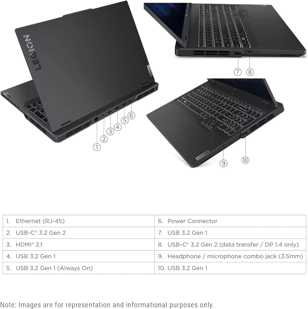 Stylish Legion Pro 5i Gaming Laptop, 13th Gen i7-13700HX, 16 GB DDR5 Ram, 1 TB PCIe SSD, 16" WQXGA(2560x1600), Nvidia Geforce RTX 4060, Windows 11 Home