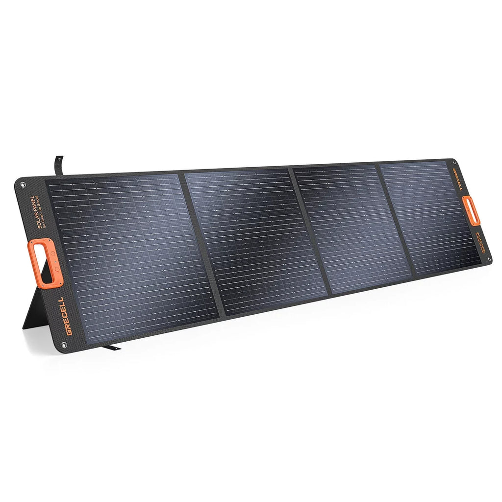 Stylish GRECELL 1000W Power Station + 200W Foldable Solar Panel Kits Set for RV Camping