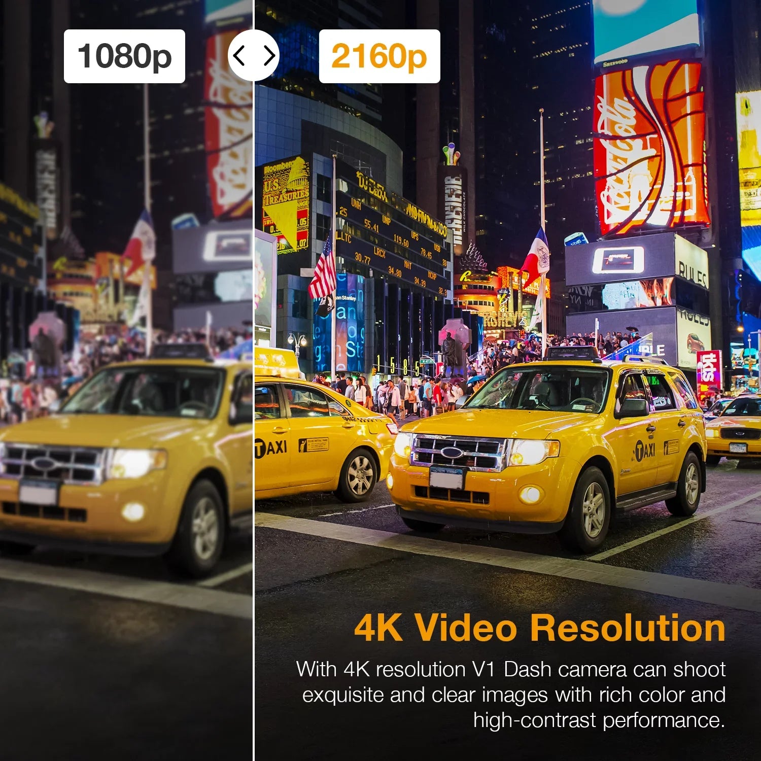 Rexing V1GW-4K Ultra HD Car Dash Cam w/Wi-Fi and GPS - Exclusive Design