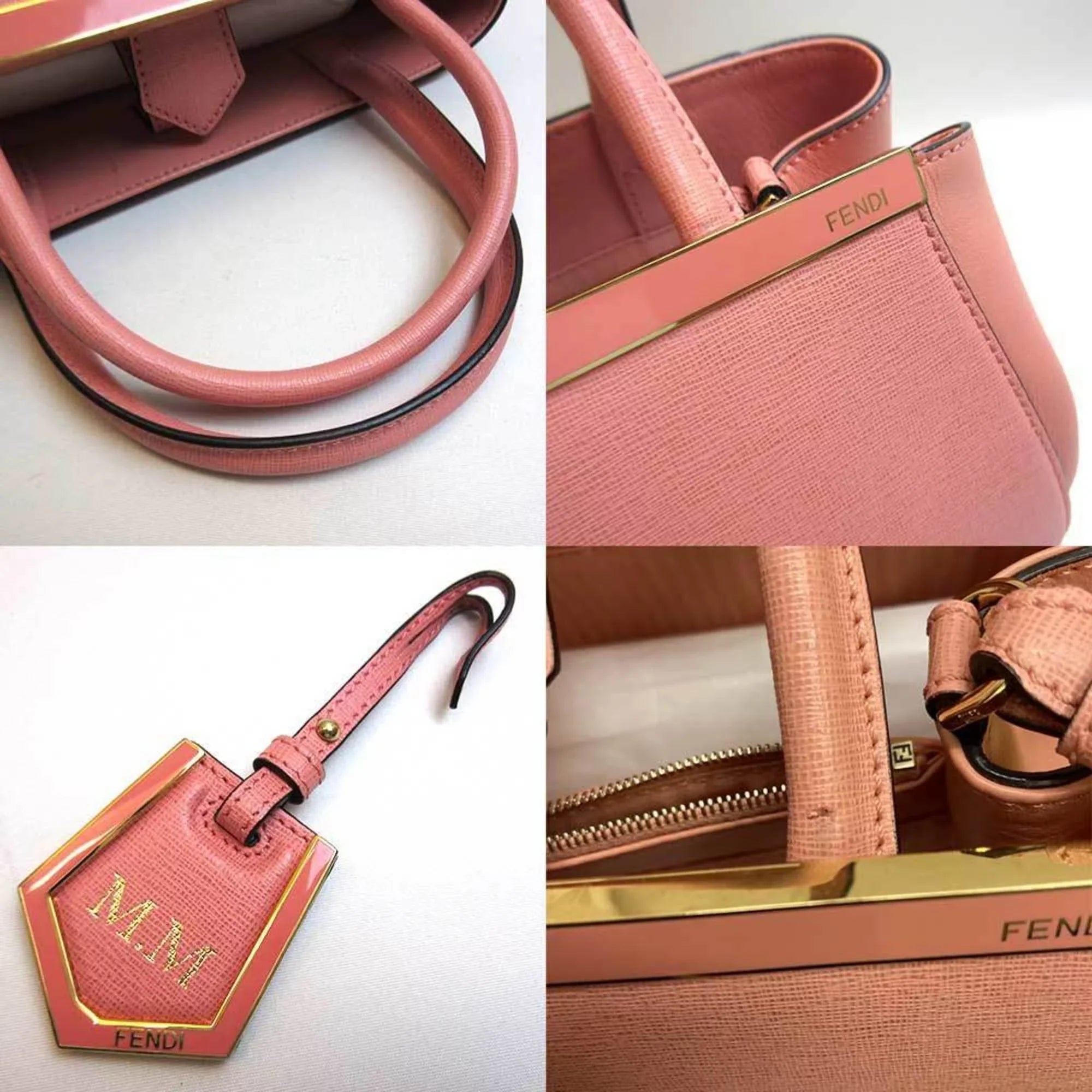 Pre-Owned Fendi 8BH253 Tojour Shoulder Hand 2way Bag Pink Ladies (Good)