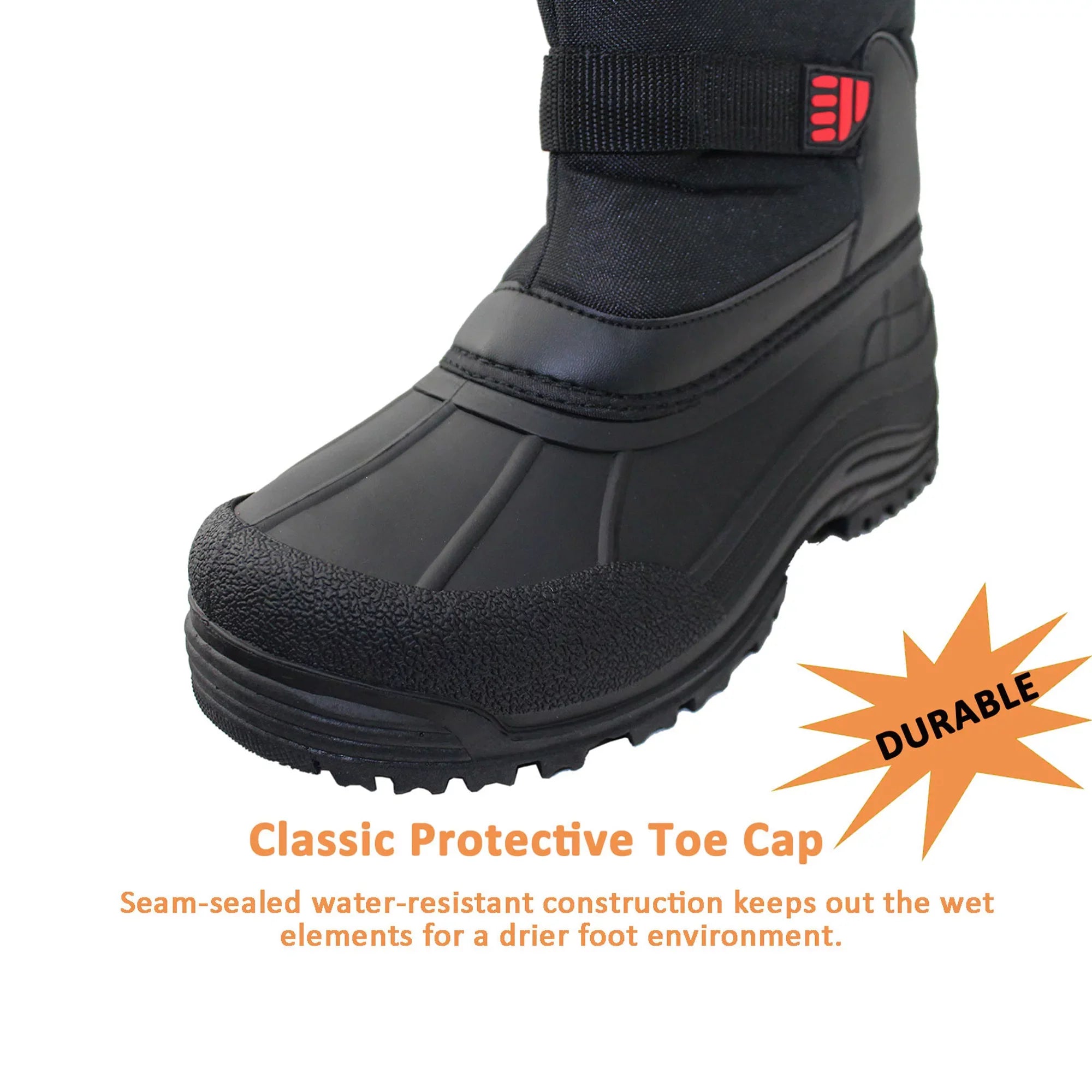 Stylish Tanleewa Men's Winter Boots Waterproof Insulated Snow Boots Anti-Slip Shoe Size 11.5 Adult Male