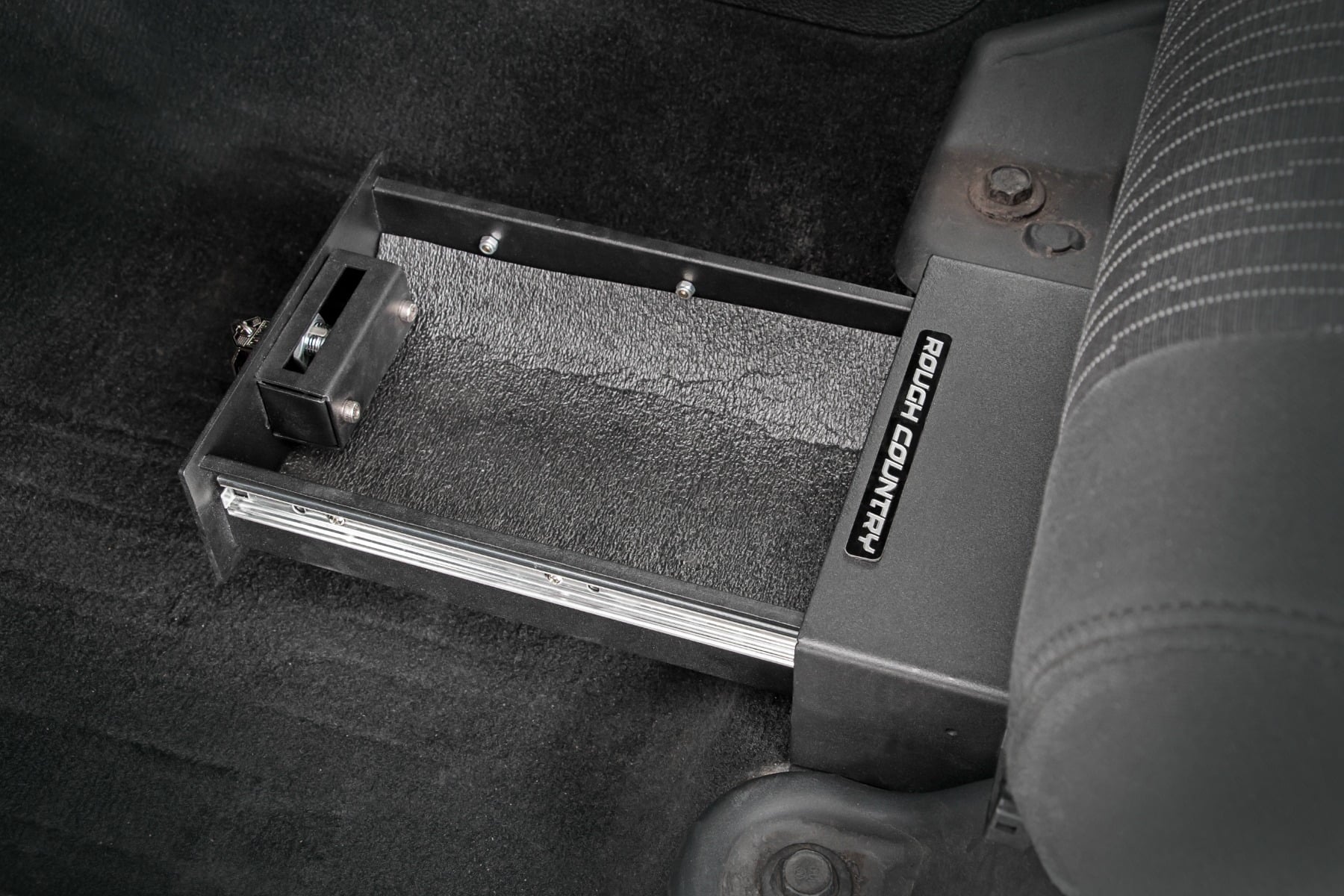 Rough Country Under Seat Lock Box for 2007-2018 Jeep Wrangler JK/JKU - 99035 - Exclusive Design