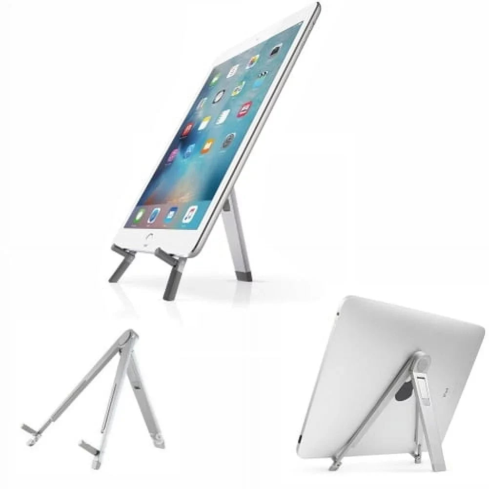 Stylish Desktop Holder Stand Fold-up Aluminum Travel Portable Dock Z6B for Samsung Galaxy View Tab S2 NOOK 8.0 (SM-T710) E NOOK 9.6 (SM-T560) Active Pro S3 9.7 S 8.4 SM-T700 10.5 SM-T800 A 9.7