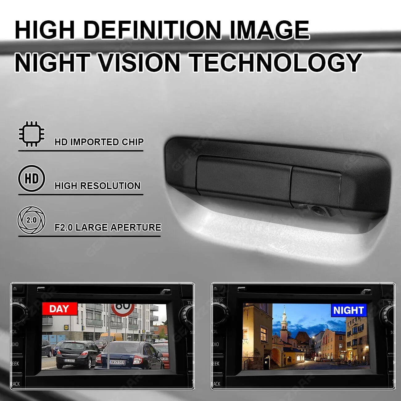For Toyota Tacoma 2005-2014 2006 2007 2008 09 Tailgate Handle with Backup Camera - Exclusive Design