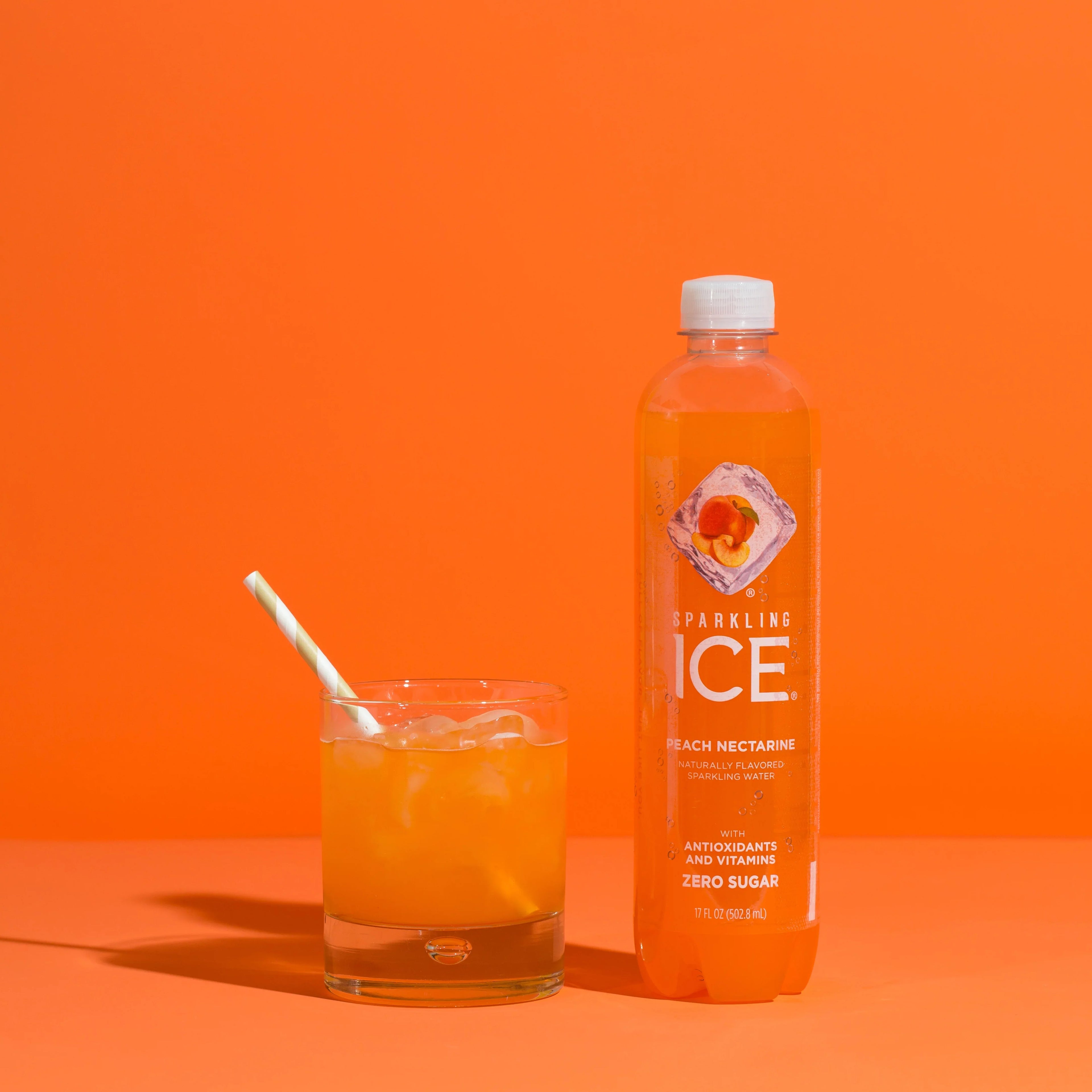 Sparkling IceÂ® Naturally Flavored Sparkling Water, Peach Nectarine 17 Fl Oz, (Pack of 12)