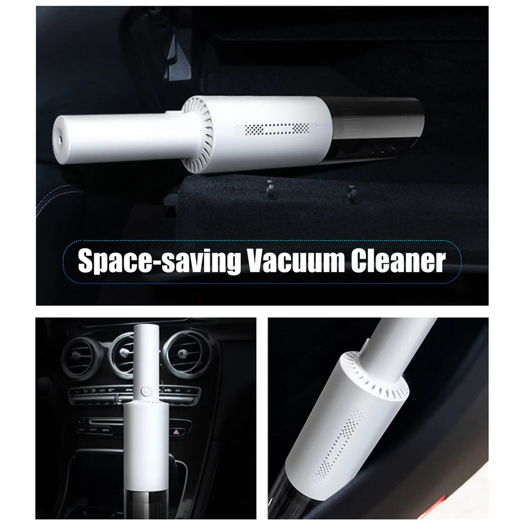 Stylish moobody Vacuum Cleaner, 120W Handheld Cleaner, 6000Pa Powerful Suction, USB Powered with HEPA Filter for Cleaning Hair Dust Gravel in Home Office
