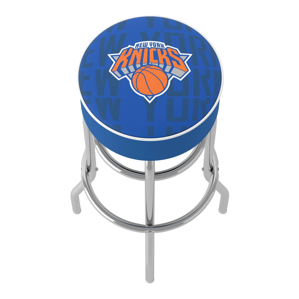 Trademark Gameroom New York Knicks City Bar Stool with Padded Seat