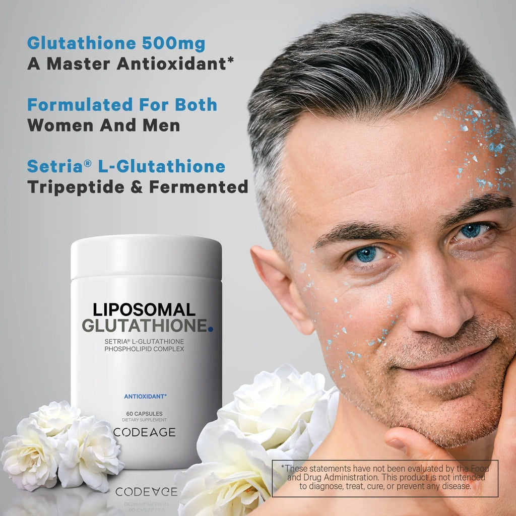 Stylish Codeage Liposomal Glutathione, SetriaÂ® L Glutathione Capsules, Phospholipid Complex, Vegan, Non-GMO, 60 ct
