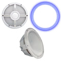 Wet Sounds Revo 12" Subwoofer, Grill, & RGB LED Ring - White Subwoofer & White Closed Face XW Grill - 4 Ohm - Exclusive Design