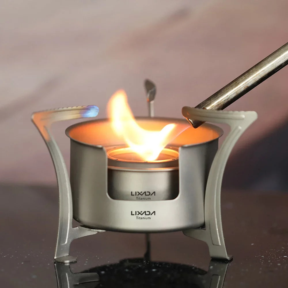 LIXADA Stove Ultralight Pocket Cooking Stove for Camping Backpacking Picnic Fishing Hiking Fuel Efficient and User Friendly