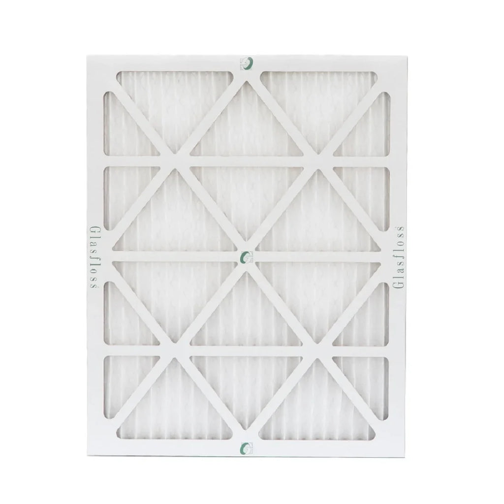 16x20x1 MERV 10 Pleated AC Furnace Air Filters by Glasfloss Industries. ( 8 Pack ) Exact Size: 15-1/2 x 19-1/2 x 7/8 - Exclusive Design