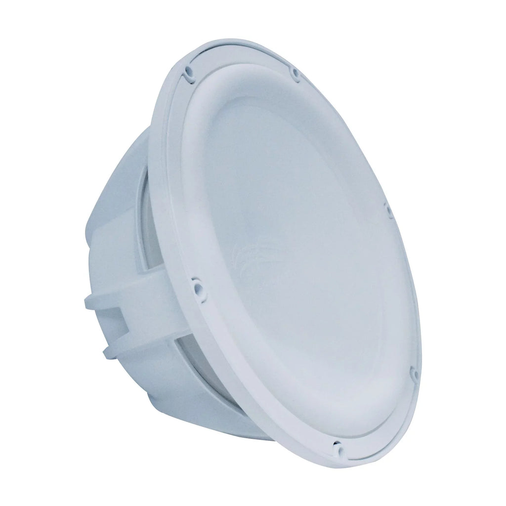 Wet Sounds Revo 12" Subwoofer, Grill, & RGB LED Ring - White Subwoofer & White Closed Face XW Grill - 4 Ohm - Exclusive Design