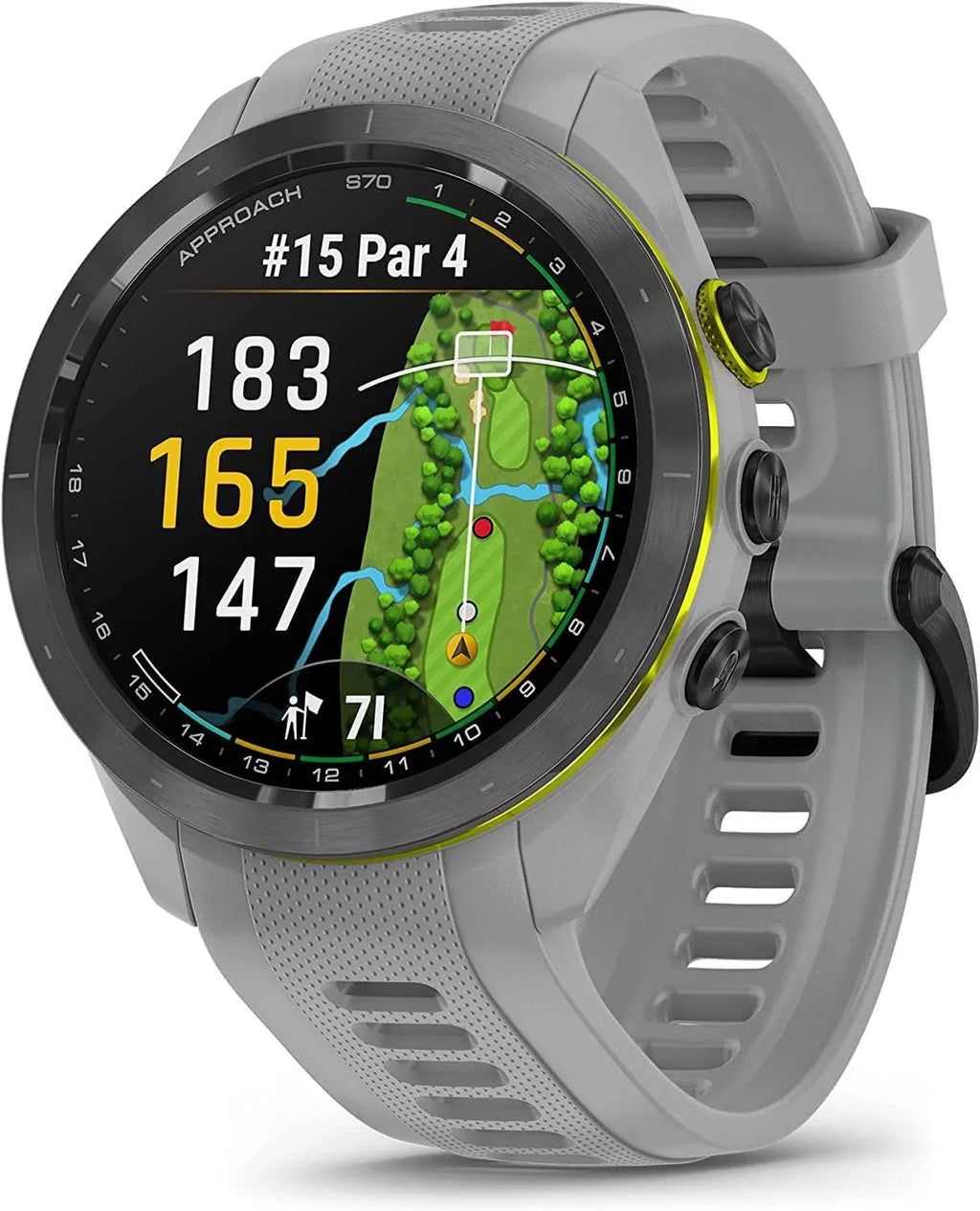 Stylish Garmin Approach S70, Black (47mm) with Accessories