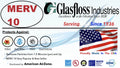 Glasfloss Air Filter 18x36x2 - 2" MERV 10 - (Pack of 12) - Pleated AC or HVAC Air Filter - Furnace Air Filter - Home or Office - Made In The USA. - Exclusive Design
