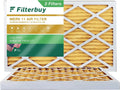 Filterbuy 16x25x2 MERV 11 Pleated HVAC AC Furnace Air Filters (2-Pack) - Exclusive Design