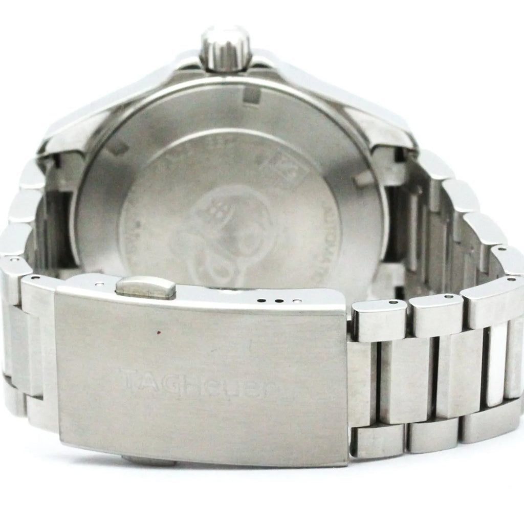 Stylish Pre-Owned Polished TAG HEUER Aquaracer Calibre 5 Steel Automatic Watch WAY2112 BF570555 (Good)