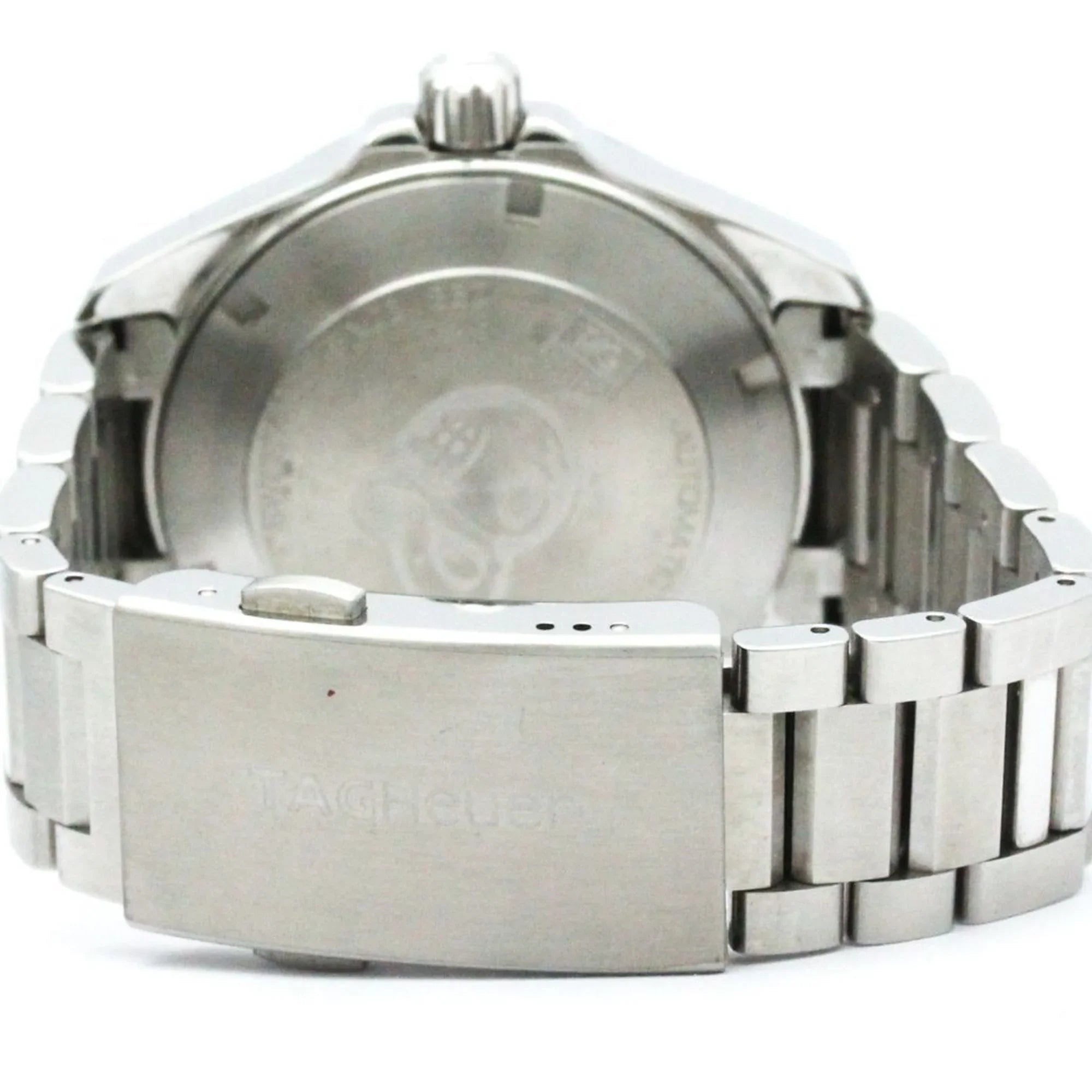 Stylish Pre-Owned Polished TAG HEUER Aquaracer Calibre 5 Steel Automatic Watch WAY2112 BF570555 (Good)