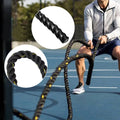 NK 49.2ft Length, Heavy Jump Rope Skipping Rope Workout Battle Ropes Total Body Workouts Power Improve Strength Building Muscle for Mens/Womens