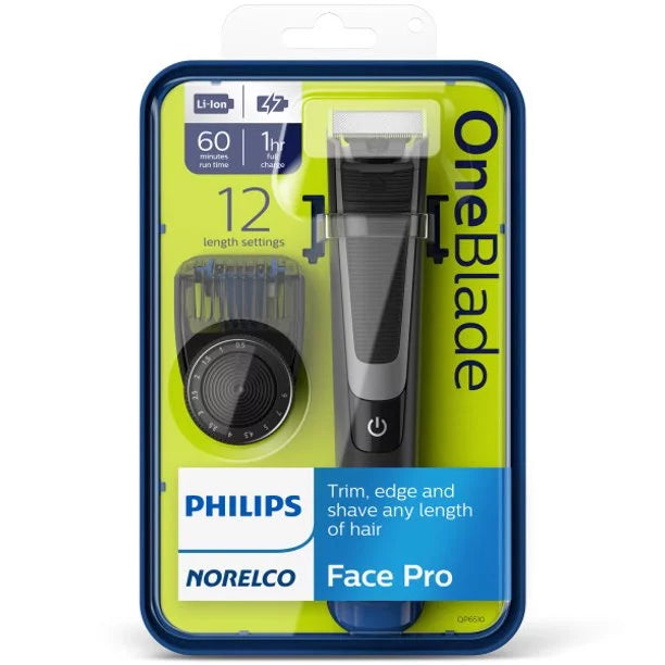 Philips Norelco Oneblade Pro Hybrid Electric Trimmer and Shaver, QP6510/70