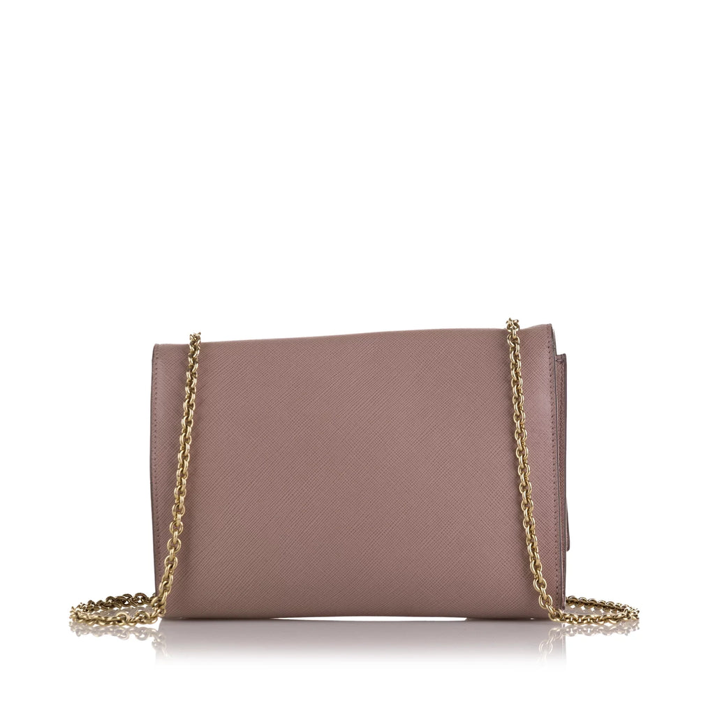 Pre-Owned Authenticated Ferragamo Small Vara Ginny Crossbody Calf Leather Pink Crossbody Bag Unisex (Good) - Exclusive Design