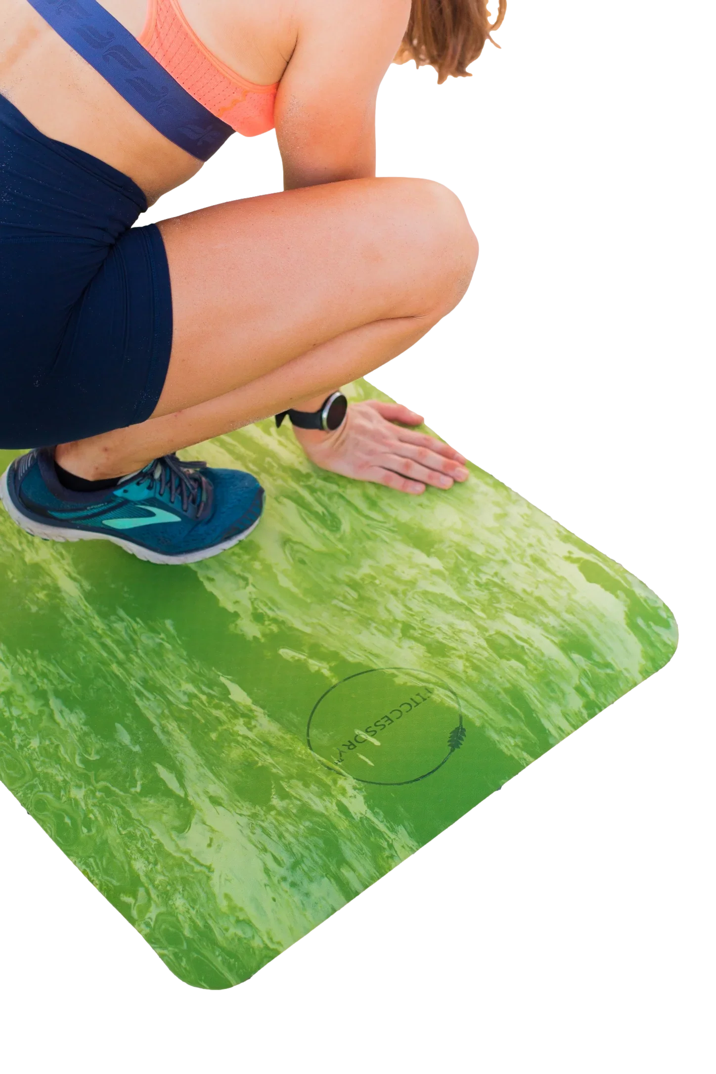 Large Fitccessory Sweat Proof Marble Yoga Mat - 3mm Thick for Home Yoga, Pilates, Stretching, Floor & Fitness Workouts