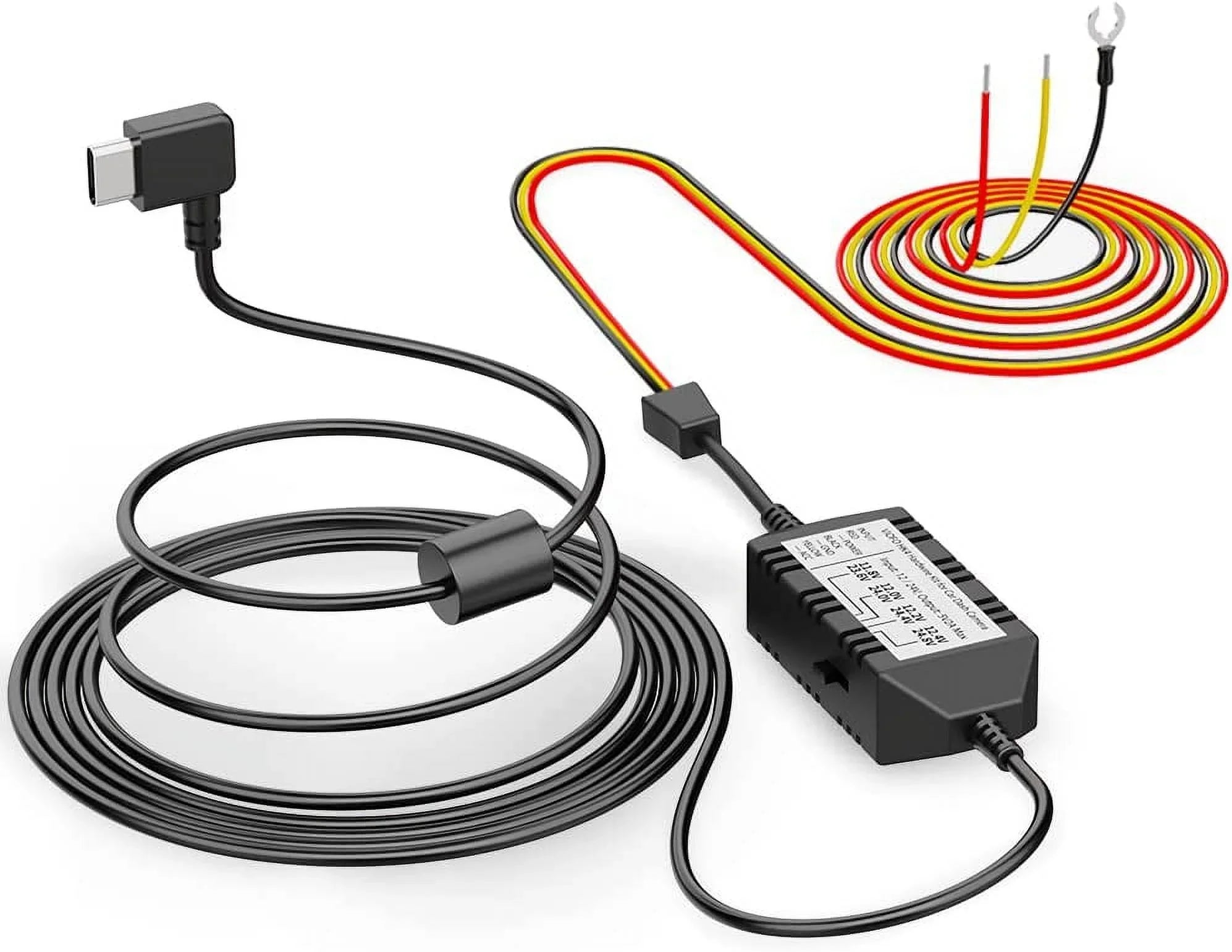 VIOFO HK4 Acc Hardwire Kit, USB-C Hard Wire Kit for T130, A119MINI Dash Cam, Low Voltage Protection for Parking Mode - Exclusive Design