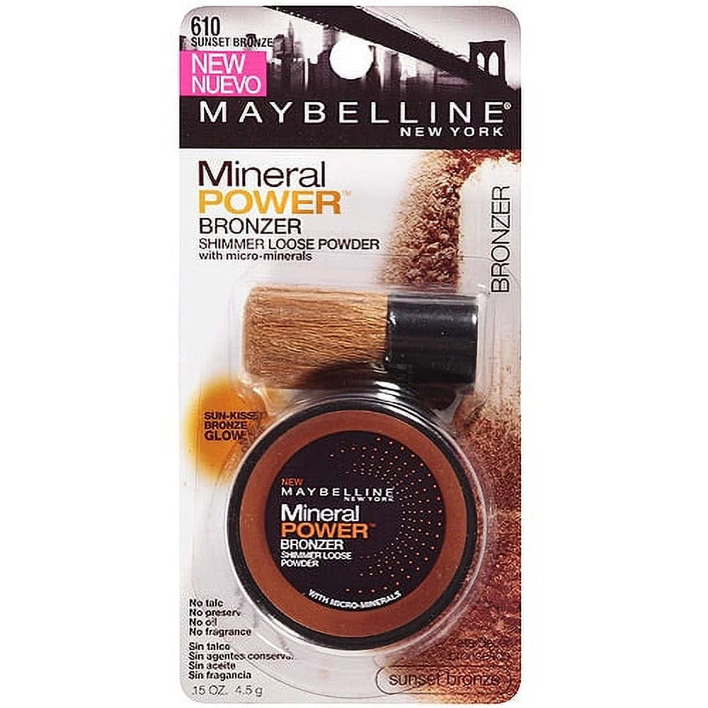 Maybelline Mineral Power Bronzer Shimmer Loose Powder - Exclusive Design
