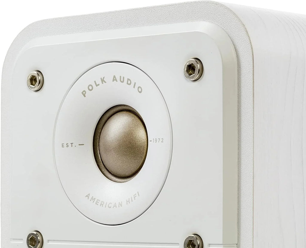 Stylish Polk Signature Elite ES10 - Hi-Fi Home Theater Satellite Surround Speakers (White)