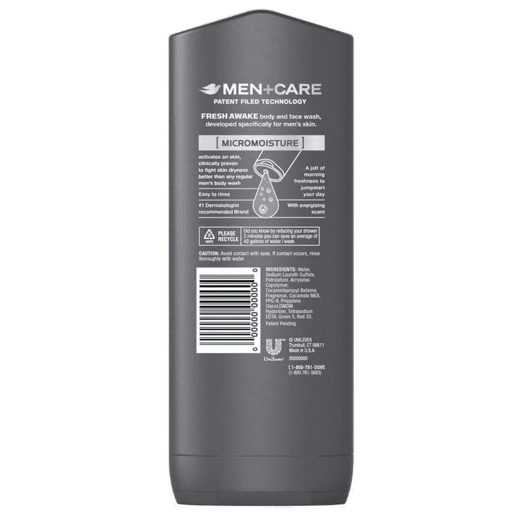 Dove Men+Care Clean Comfort Micro Moisture Body Face Wash 13.5 oz, Pack of 6 - Exclusive Design