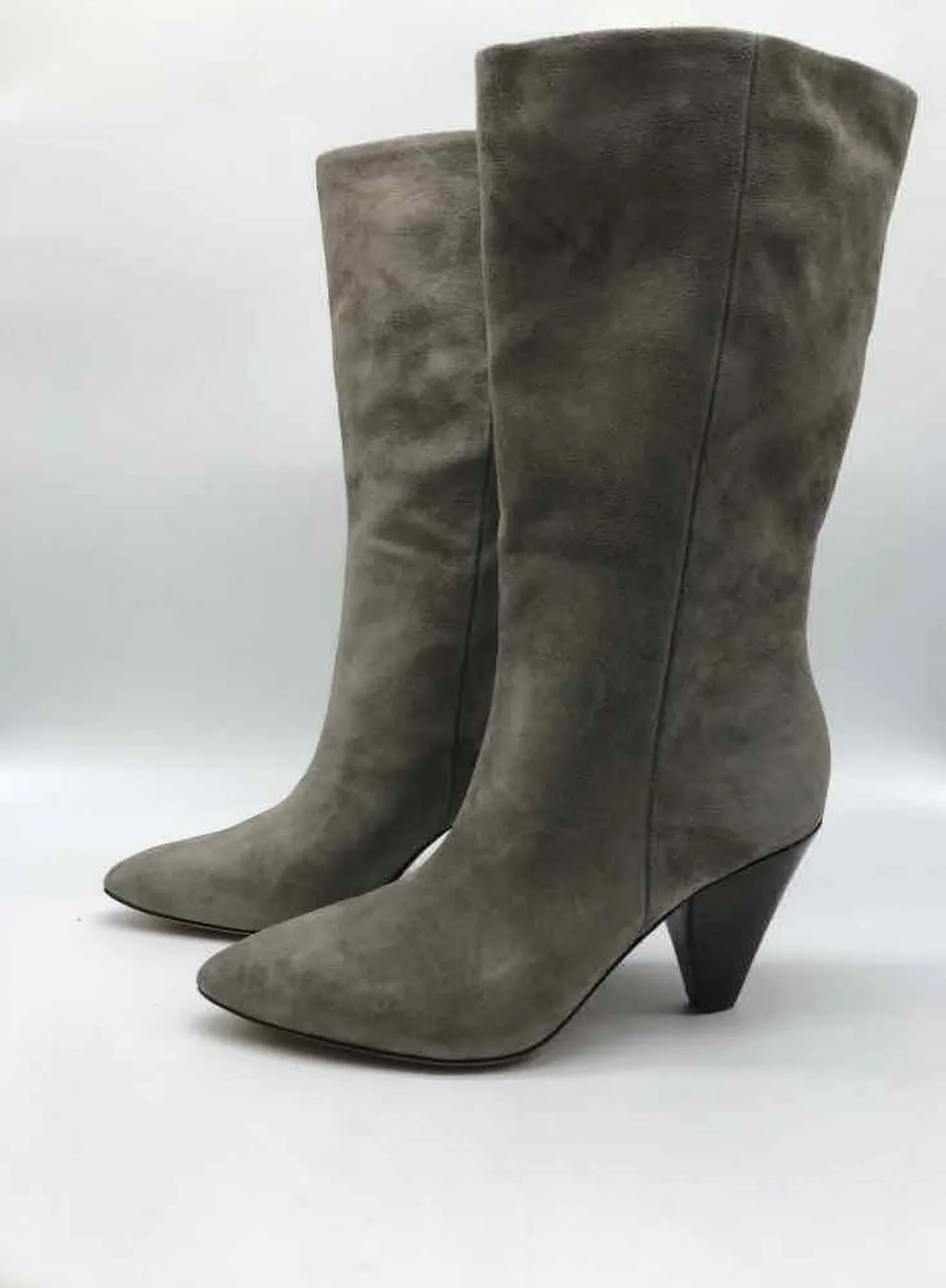 Stylish Pre-Owned Veronica Beard Grey Size 6 Tall Boots