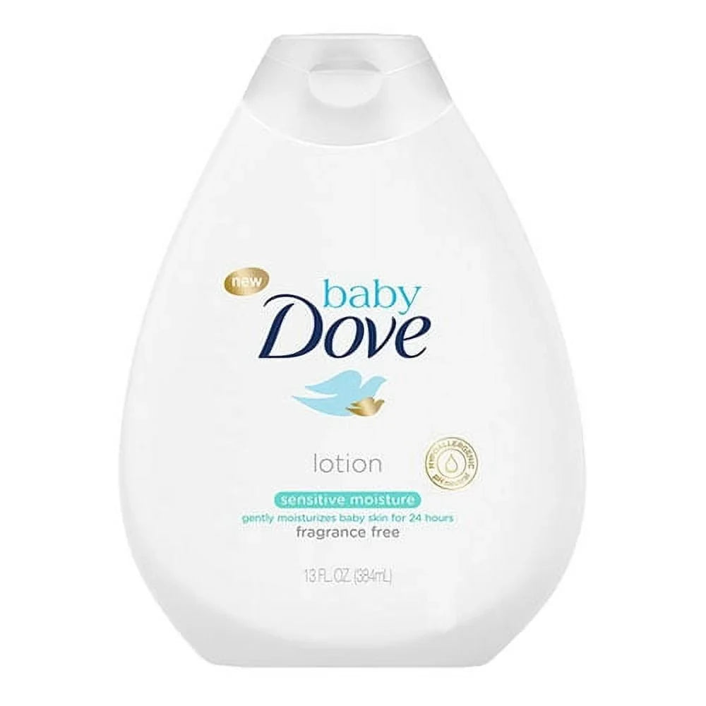 Dove Baby Sensitive Moisture Lotion, Fragrance Free, 13 Oz, 3 Pack - Exclusive Design