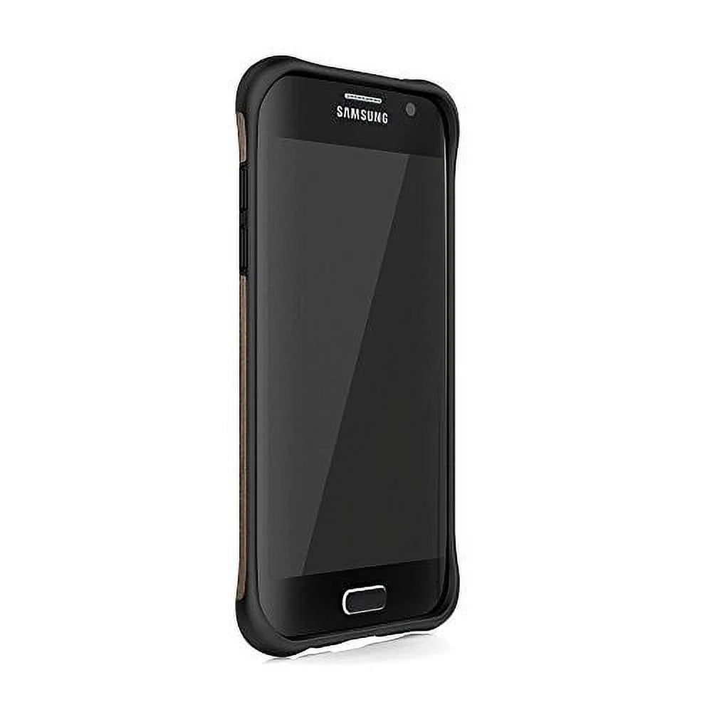 Stylish Ballistic Case Co. UT1689-B20N Samsung Galaxy S7 edge Urbanite Select Case, Black/Dark Ash Wood