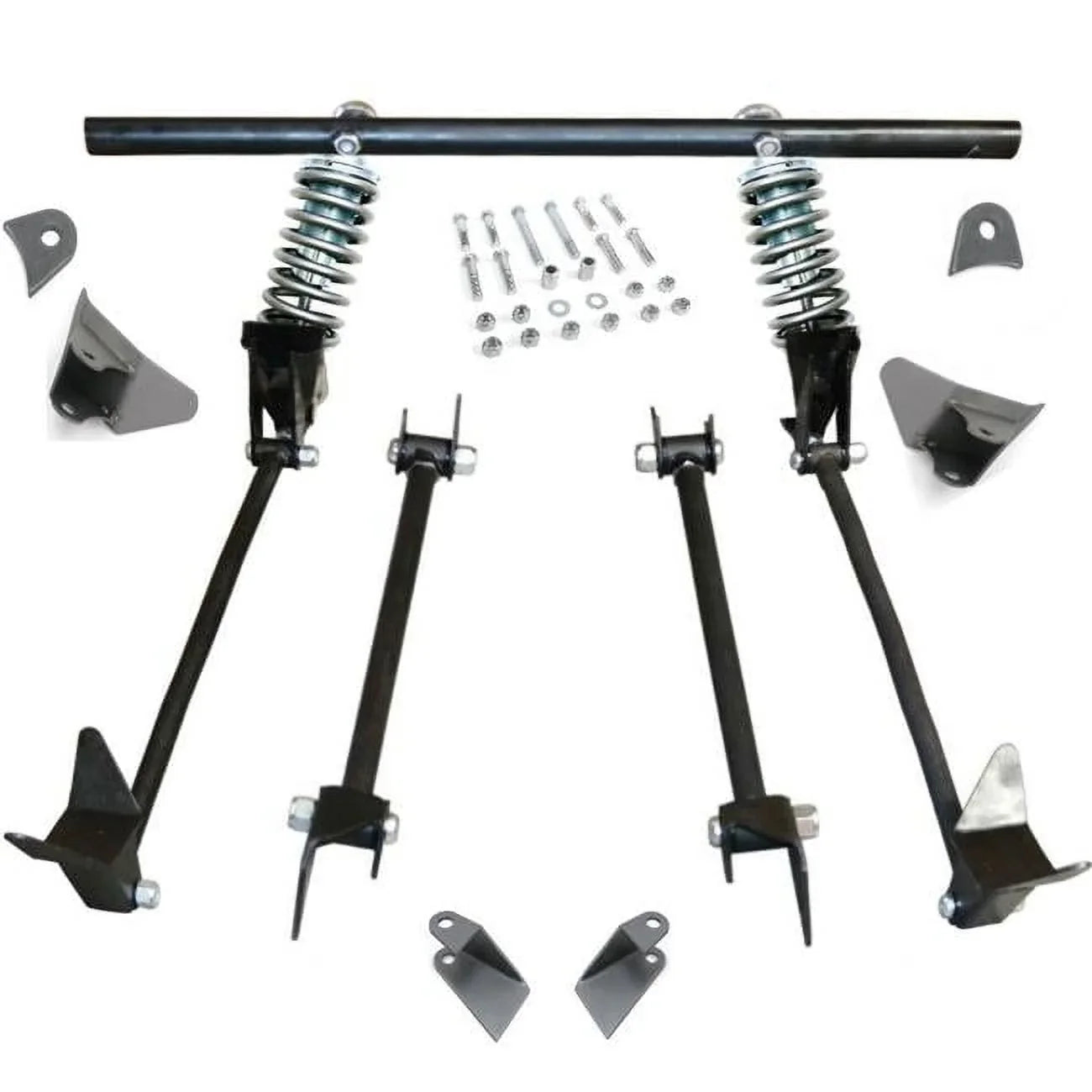 Triangulated Rear 4-Link Assembly with 40 Coilovers for 1940 Ford Delivery - Exclusive Design
