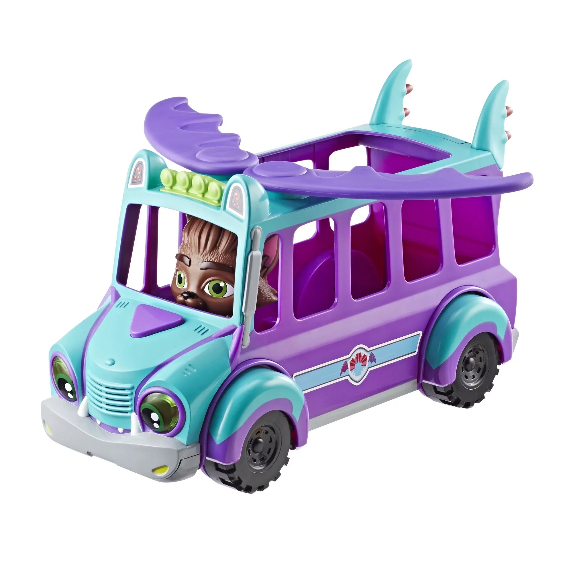 Netflix Super Monsters GrrBus Monster Bus Toy with Lamps, Sounds, and Music Ages 3 and Up