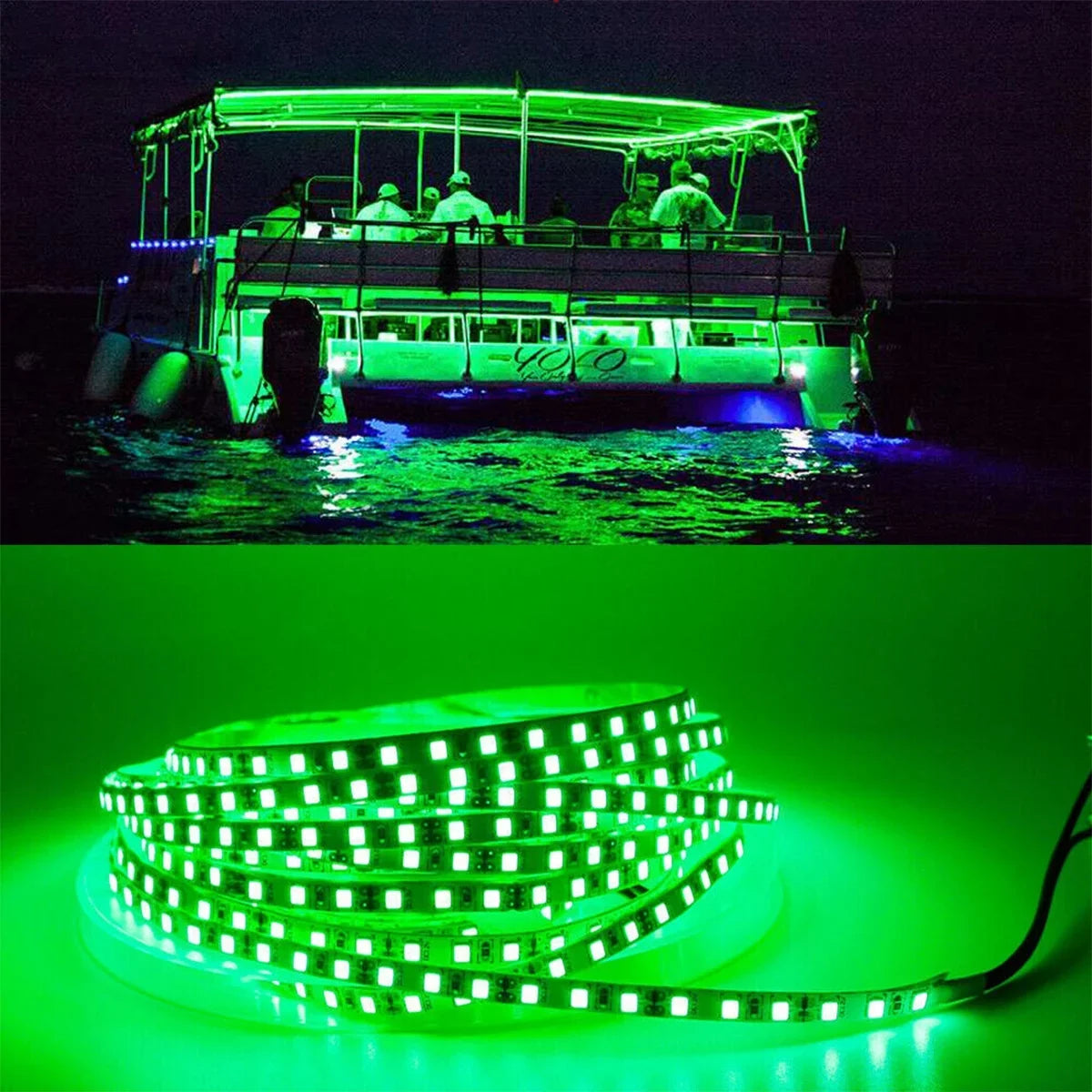 Stylish Pontoon Boat Light, Marine Led Light Strip for Duck Jon Bass Boat Sailboat Kayak Flex Lighting for Boat Deck Light Accent Light Courtesy Interior Lights Fishing Night 12v