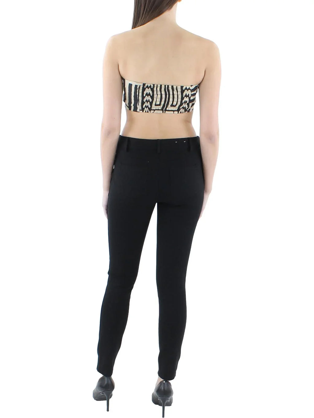 Stylish Johanna Ortiz Womens Printed Pleated Cropped