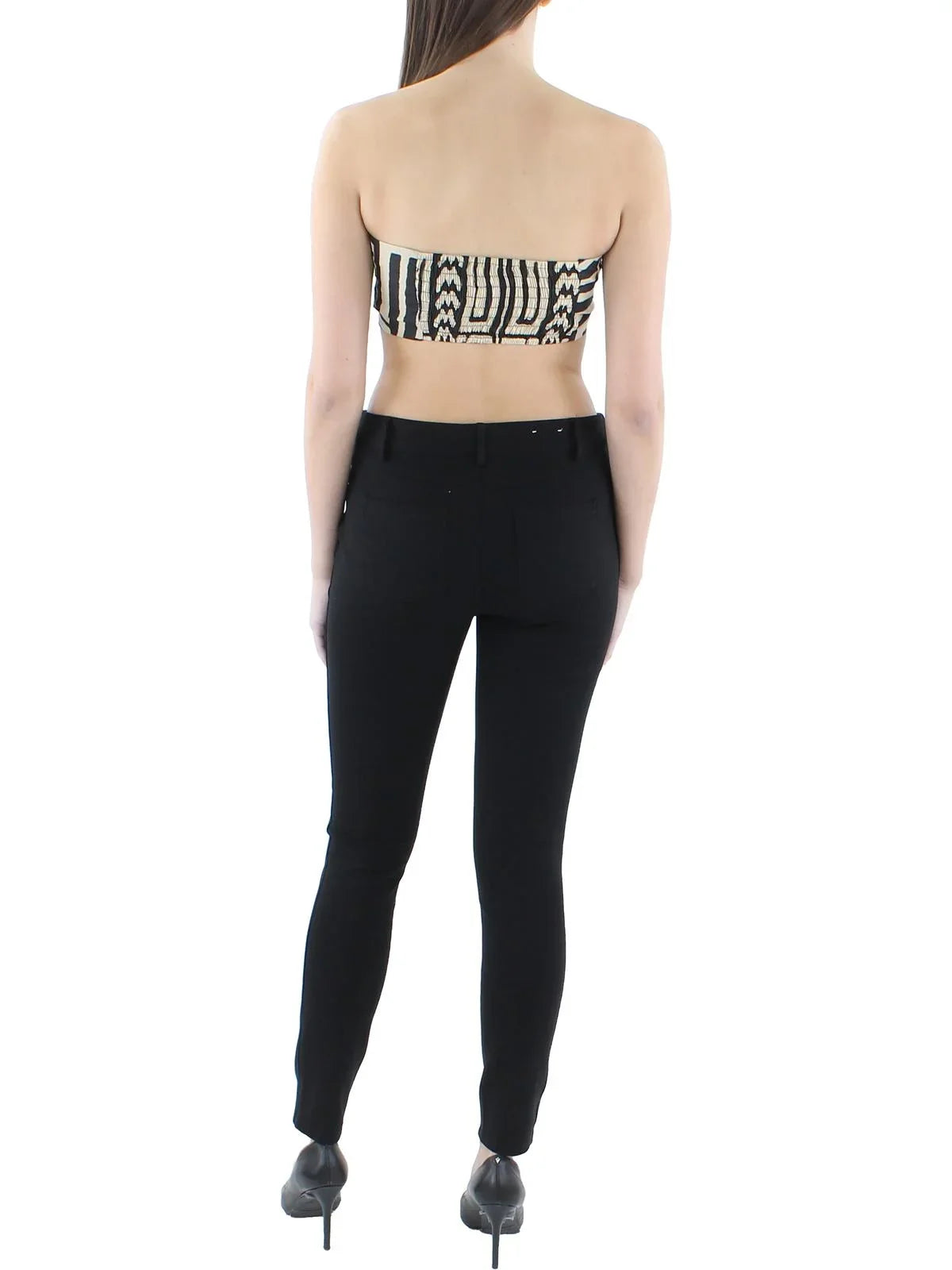 Stylish Johanna Ortiz Womens Printed Pleated Cropped