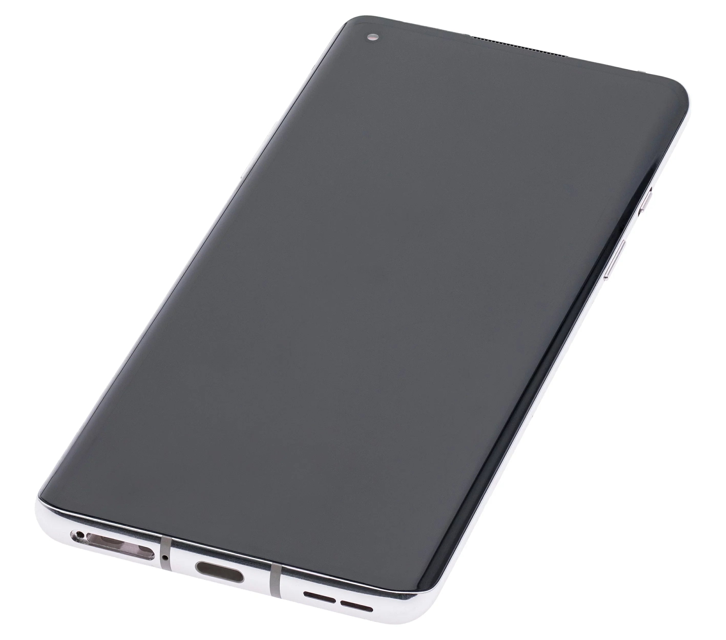 Stylish Replacement OLED Assembly With Frame Compatible For OnePlus 8 / 5G (Non-Verizon 5G UW Frame) (Refurbished) (Polar Silver)
