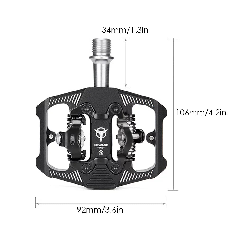 Efficient Double Sided Clip Pedals MTB Pedals with Cleats for Optimal Transfer