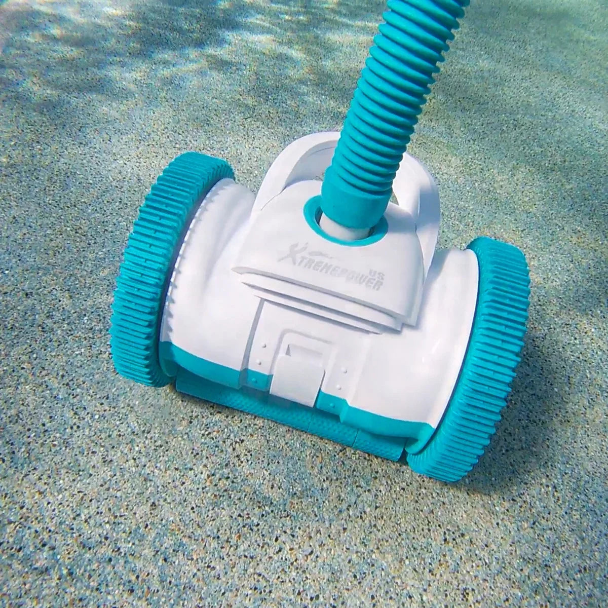 Stylish XtremepowerUS Automatic Suction Side Swimming Pool Cleaners Wall Climbing Function for Inground Pool with Hose Set