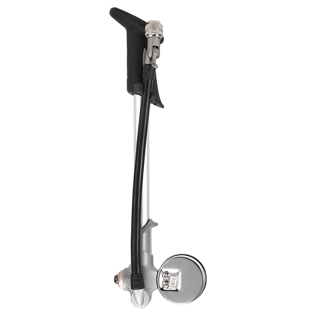Stylish Arealer 300PSI Front Fork and Front Suspension Pump With Gauge High Pressure Pump with Lever Lock Schrader Valve Air Pump for MTB Mountain Bike