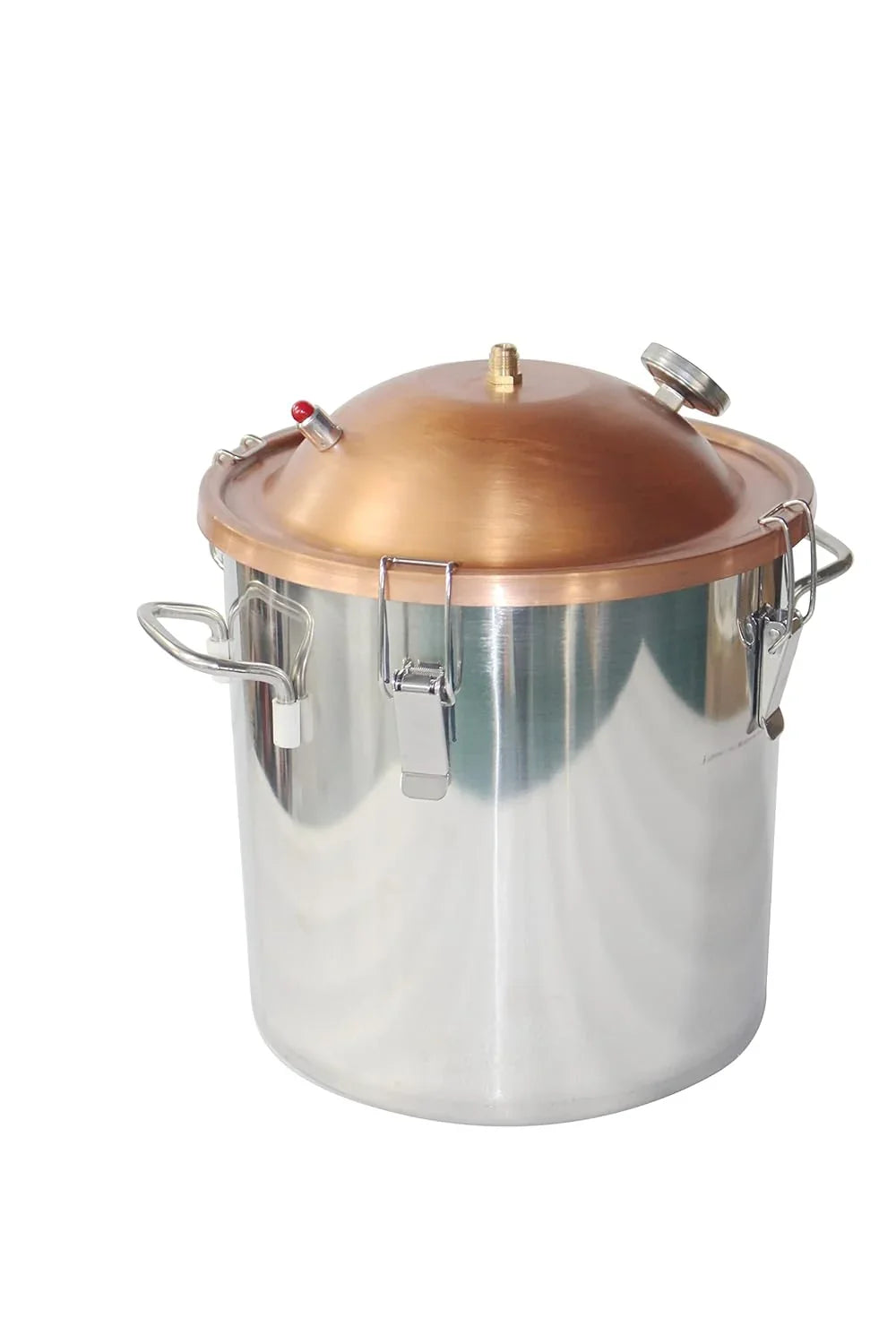 Stylish YINCHEN Water Distiller Copper Lid Pot Still with Thumper Keg Thump (Copper 5 Gallon)