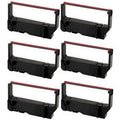 PrinterDash Compatible Replacement for Star-Micronics MP-200 Series/MP-235/MP-242/MP-292/MP-512/SP-200 Series/SP-212/SP-242/SP-500/SP-2000 Black/Red P.O.S. Printer Ribbons (6/PK) (30980113BR)
