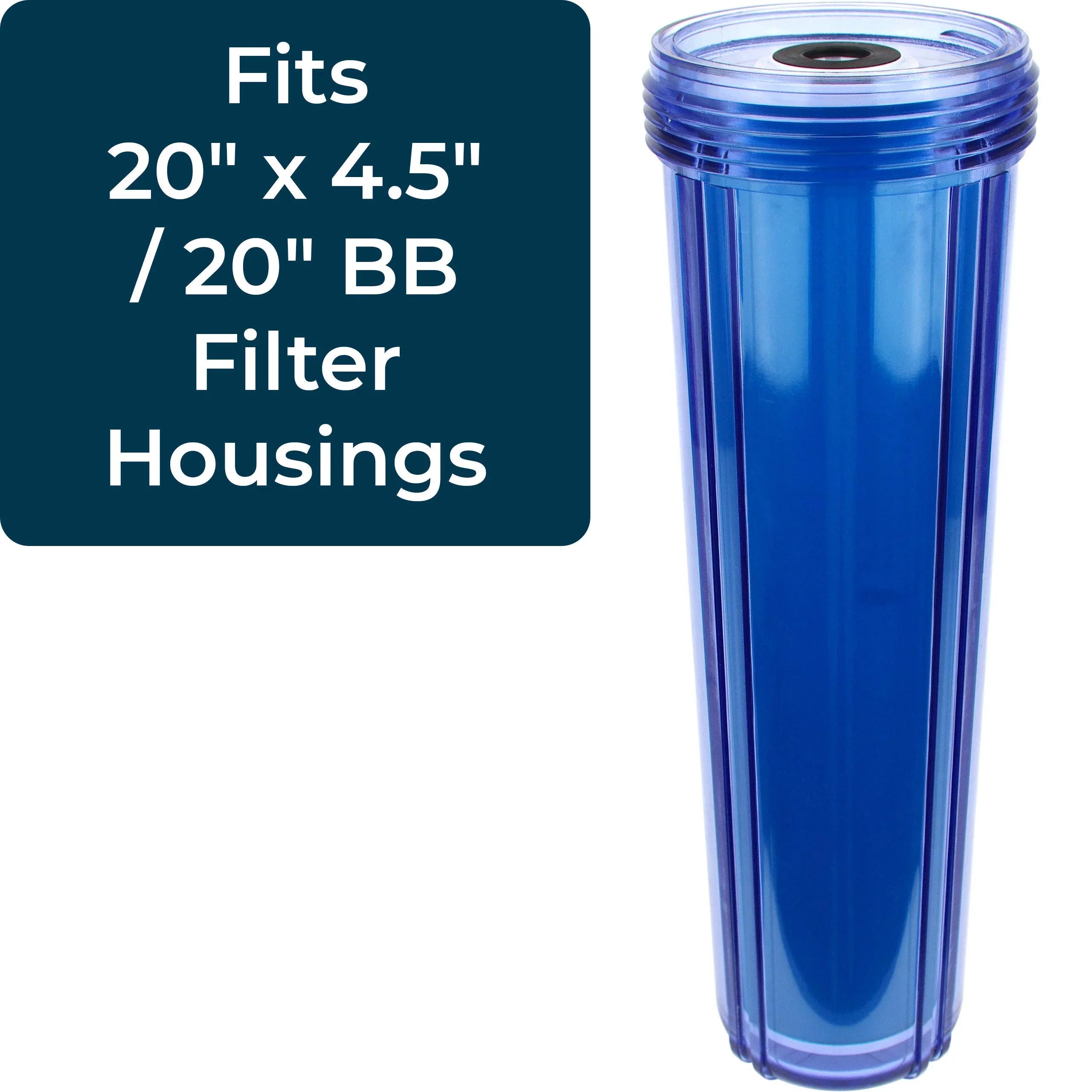 SpiroPure SP-WS-20BB 20â x 4.5â Cation Resin Water Softener Cartridge WS-20BB 155321-43 (Case of 4)