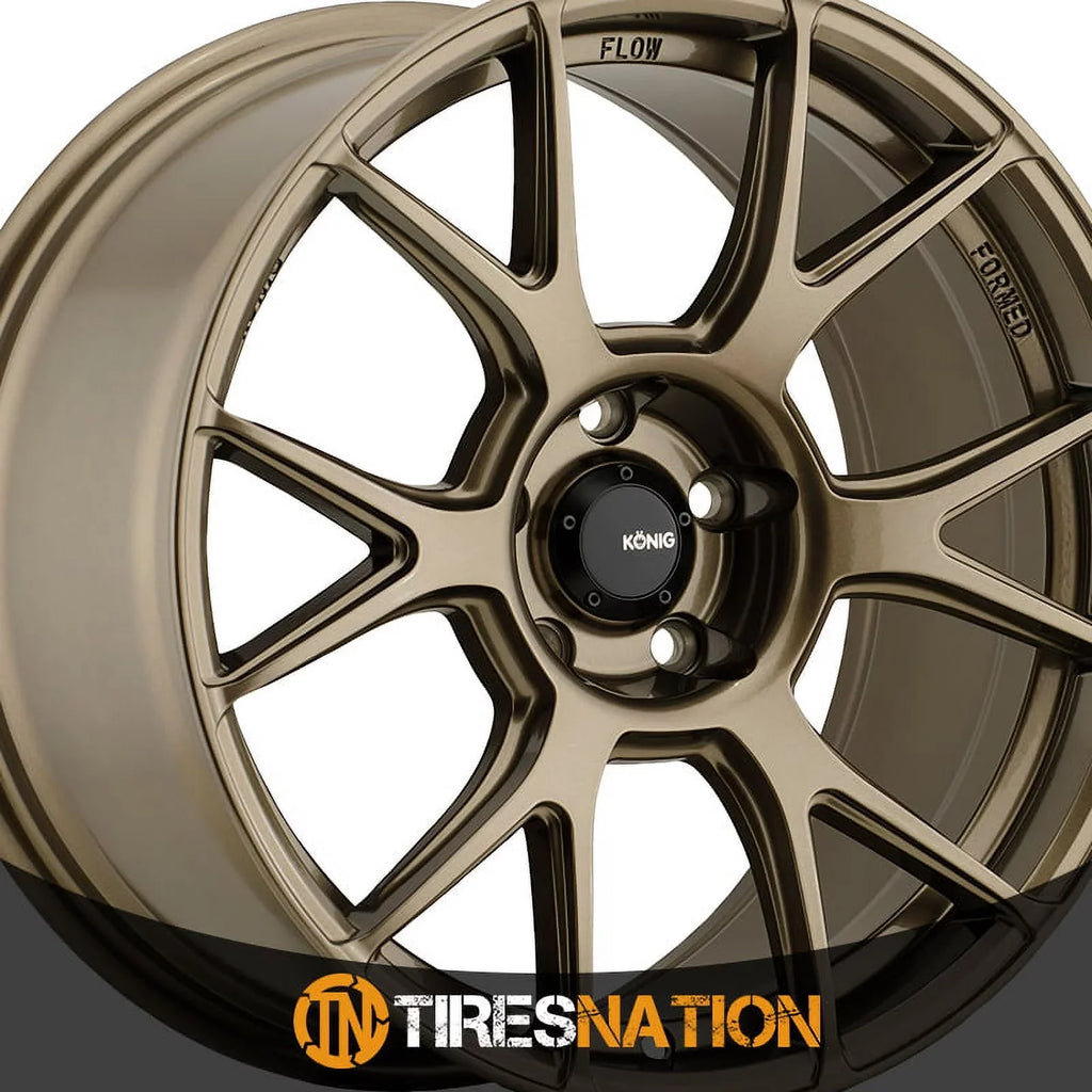 17x8 Konig 56BZ Ampliform Gloss Bronze Wheel 5x100 (40mm) - Exclusive Design