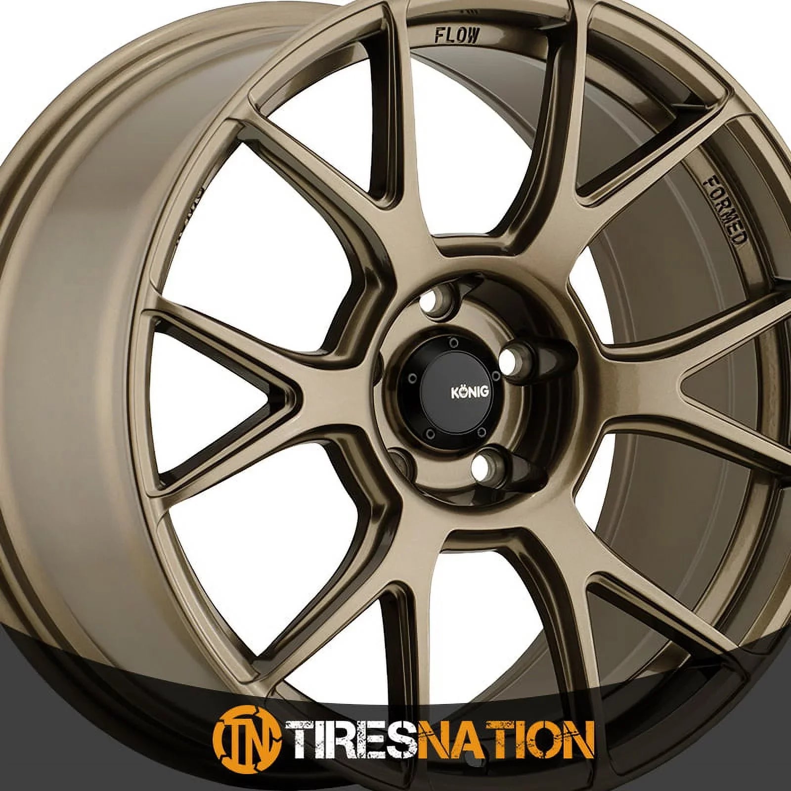 17x8 Konig 56BZ Ampliform Gloss Bronze Wheel 5x100 (40mm) - Exclusive Design