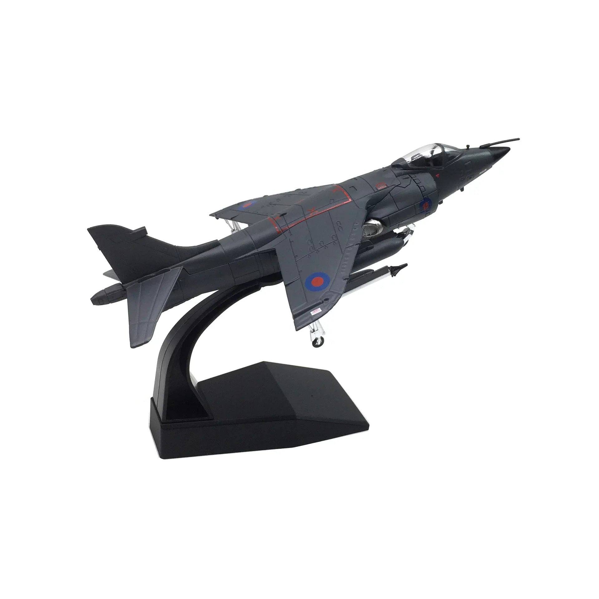 Stylish 1:72 UK Air Force 1982 Sea Harrier Jet Fighter Model Military Fighter Aircraft Model Alloy Simulation Collection Display