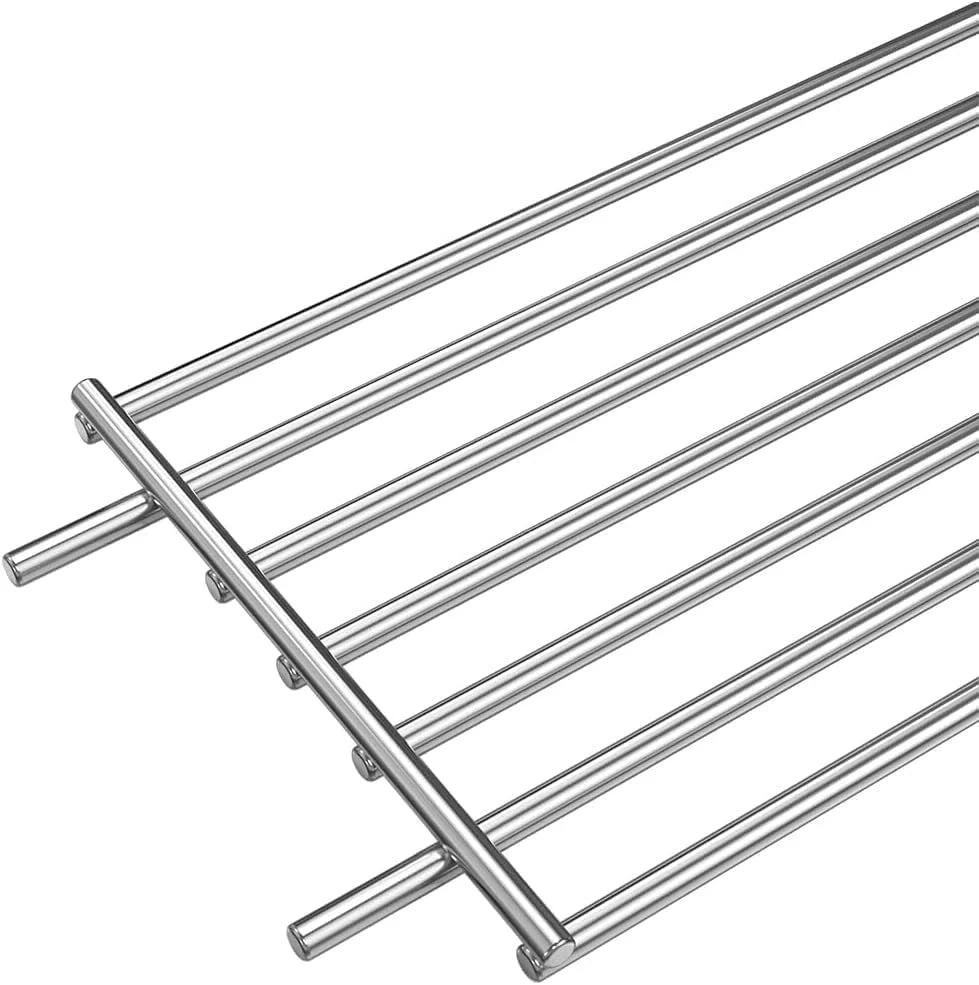 AOREWTGGH 7513 Grill Warming Rack for Weber Spirit 700, Genesis Silver B&C, 7513/88719 304 Stainless Steel Warming Rack Replacement for Weber Genesis 1000-5500, Gold B & C, 24.9 x 4.7 x 4 in - Exclusive Design