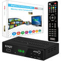 Stylish ATSC TV Tuner Digital Converter Box Recorders tv to USB, Multimedia Box, Digital Clock 12/24 Hours, OTA Analog to Digital, Coax to HDMI Set Top Box